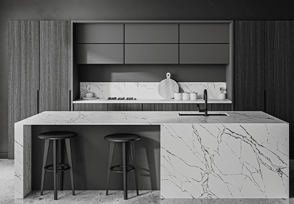 Modern Kitchen 3D Design & Renders for client in Tampa, Florida