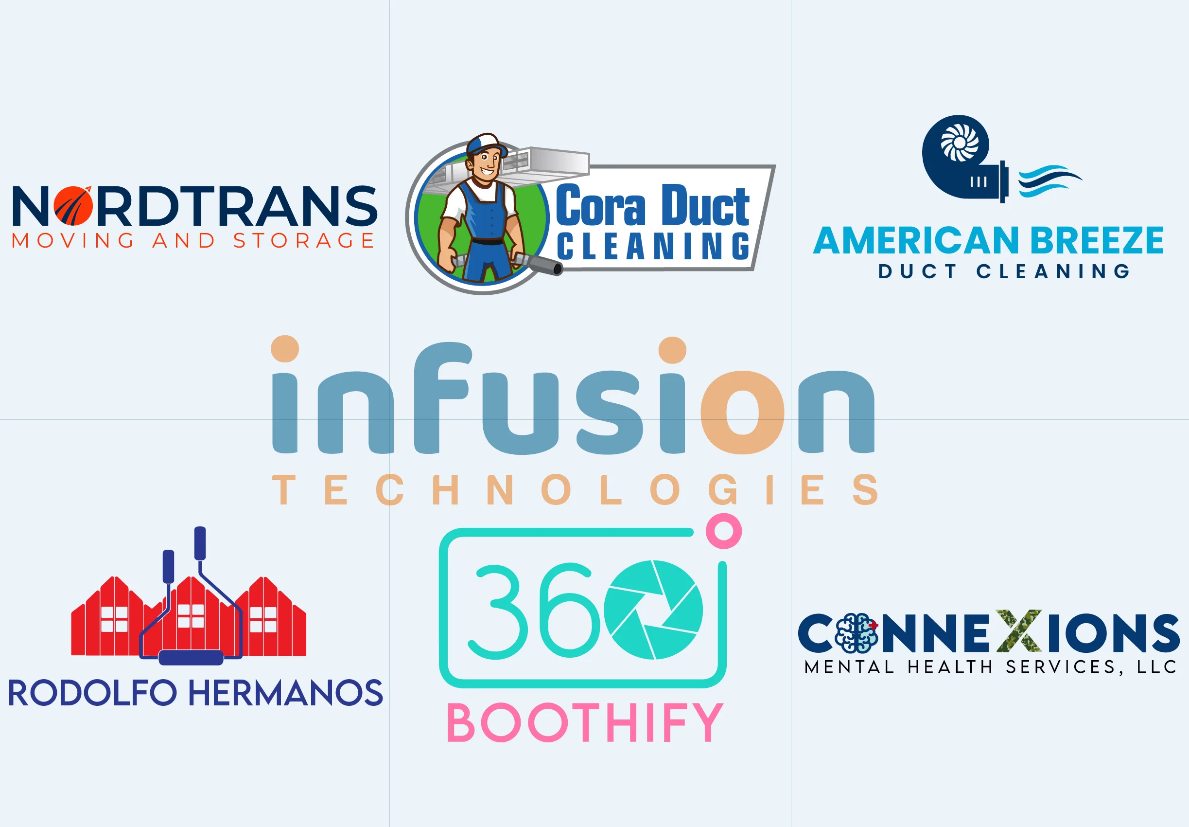 Custom logo designs for modern brands