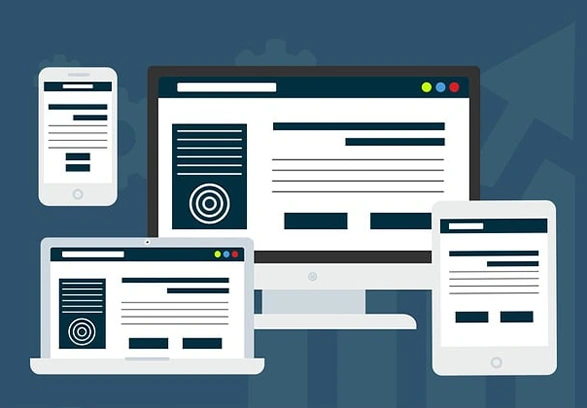 Custom WordPress website layout on multiple devices