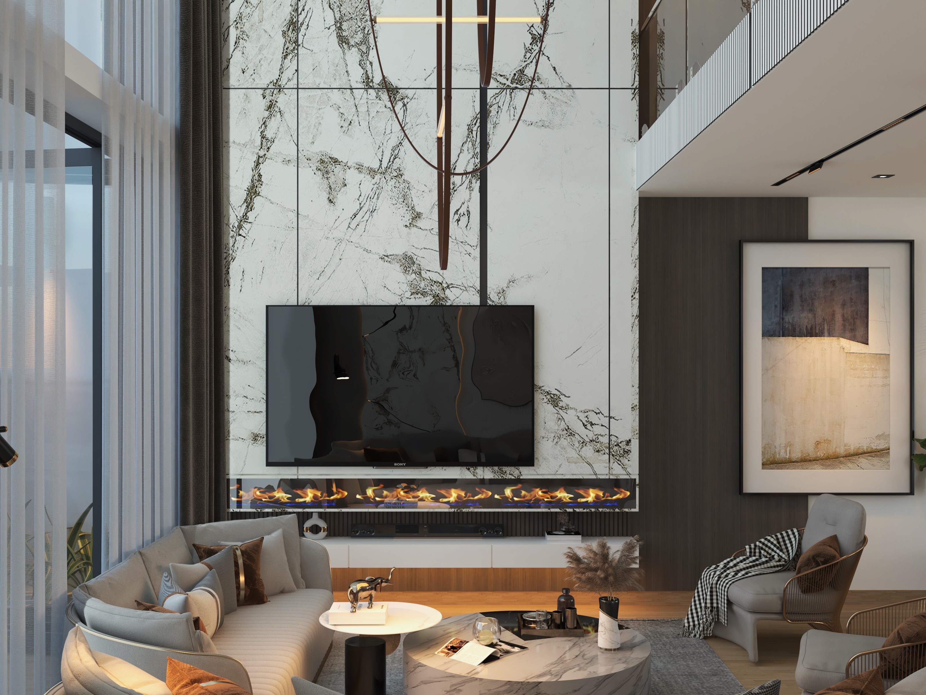 3D Rendering interior Design for client in USA.